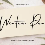 Winter Pen Font
