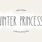Winter Princess Sans Serif Font Demo - Fonte Grátis Winter Princess Sans Serif Font Demo