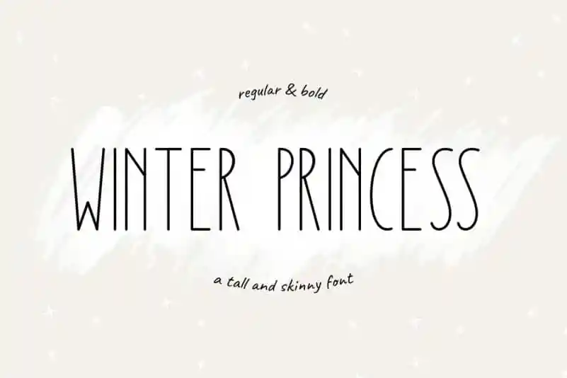 Winter Princess Sans Serif Font Demo