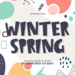 Winter Spring Display Font - Fonte Grátis Winter Spring Display Font