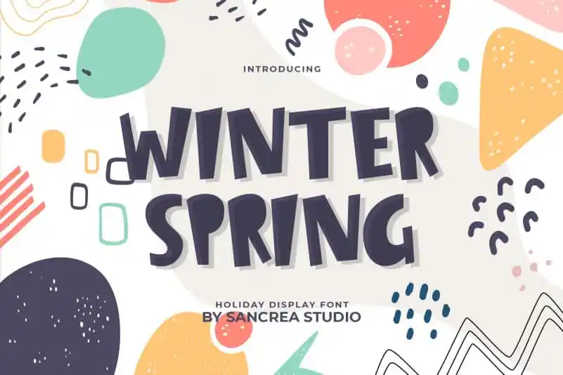 Winter Spring Display Font