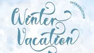 Winter Vacation Font › Fontesk