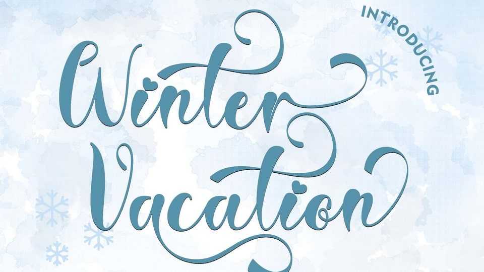 Winter Vacation Font › Fontesk