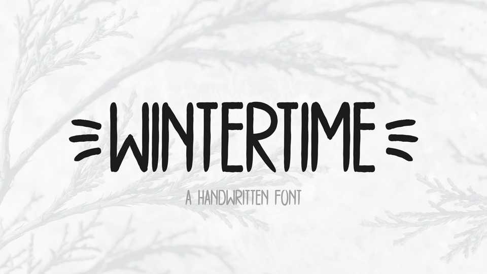 Wintertime Font › Fontesk