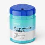 Wipe canister mockup / glossy