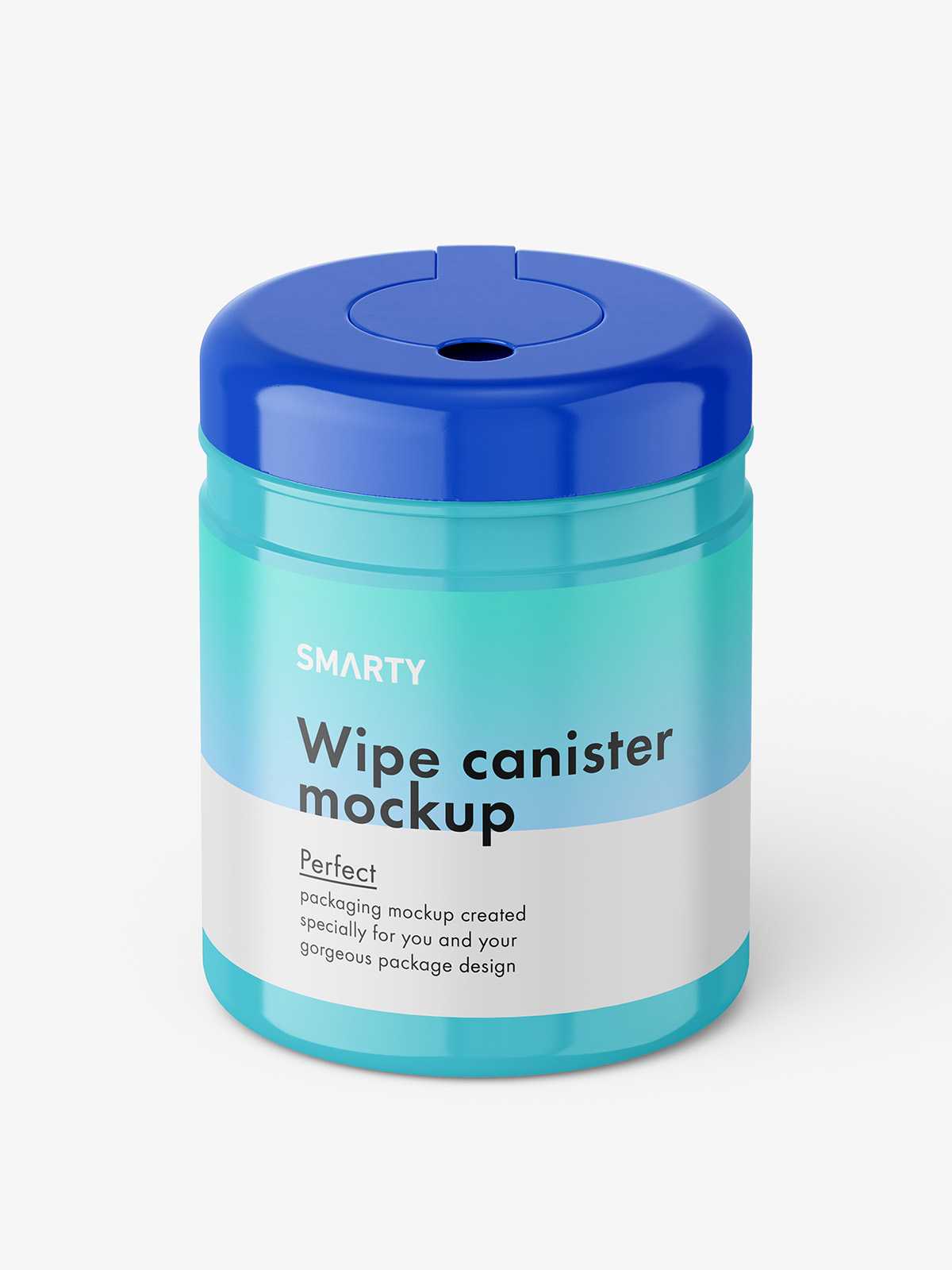 Wipe canister mockup / glossy