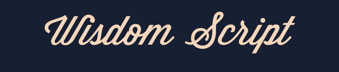 Wisdom Script Font Wisdom Script Font