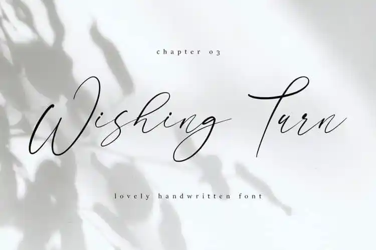 Wishing Turn Script Font