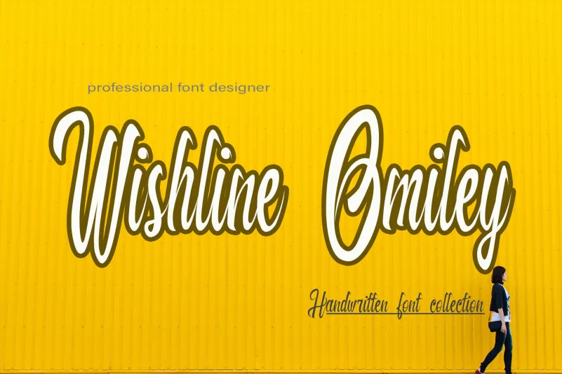 Wishline Omiley Font