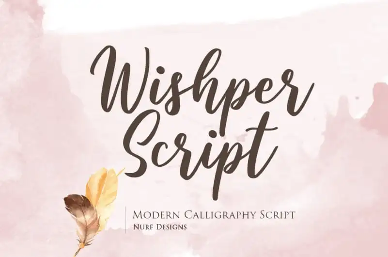 Wishper Script Font