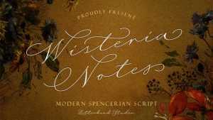 Wisteria Notes Script Font › Fontesk