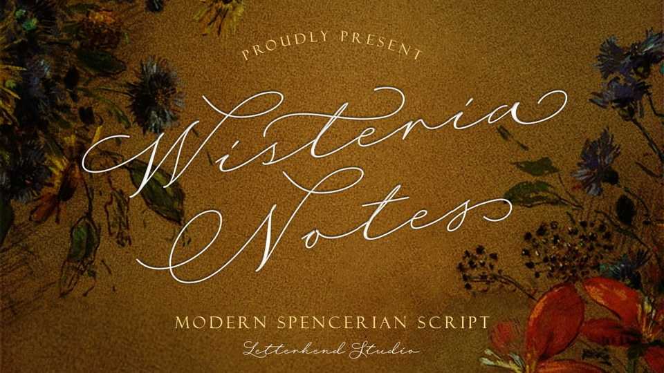 Wisteria Notes Script Font › Fontesk