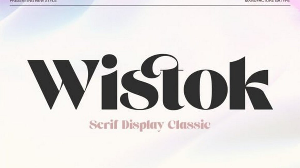 Wistok Font › Fontesk