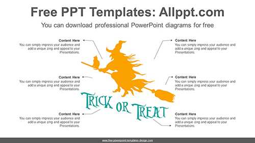 Witch Broomstick PowerPoint Diagram