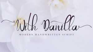 With Danilla Script Font › Fontesk