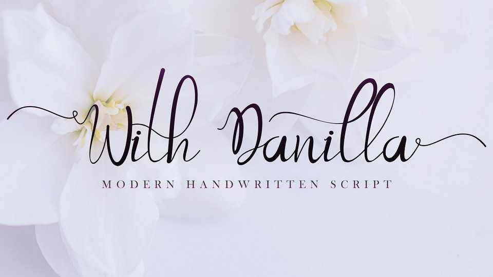 With Danilla Script Font › Fontesk