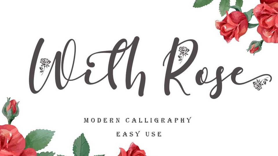 With Rose Script Font › Fontesk