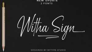 Witha Sign Font › Fontesk