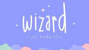 Wizard Handwritten Font › Fontesk