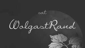 WolgastRand Script Font › Fontesk