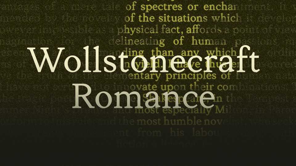 Wollstonecraft Romance Font › Fontesk