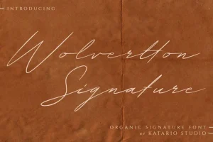 Wolvertton Signature Font