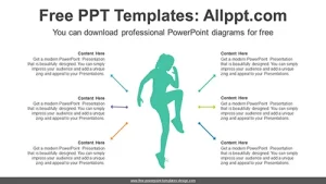 Woman Stretching PowerPoint Diagram