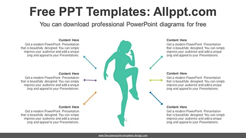 Woman Stretching PowerPoint Diagram