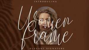Women Frame Font › Fontesk