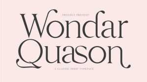 Wondar Quason Font › Fontesk