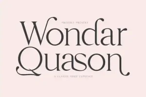 Wondar Quason Serif Font