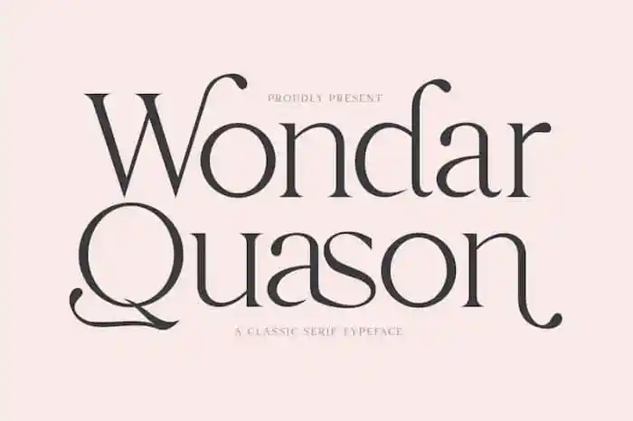 Wondar Quason Serif Font