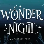 Wonder Night Display Font