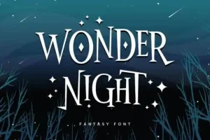 Wonder Night Display Font