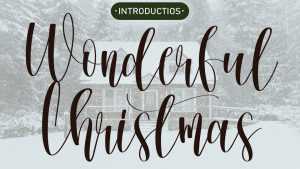 Wonderful Christmas Font › Fontesk