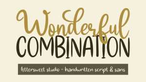 Wonderful Combination Font › Fontesk