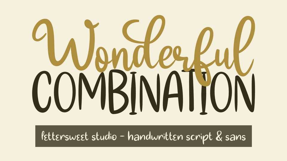 Wonderful Combination Font › Fontesk