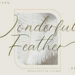 Wonderful Feather Font › Fontesk