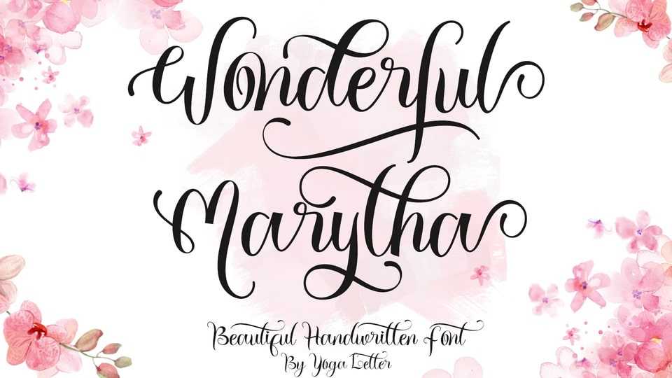 Wonderful Marytha Font › Fontesk