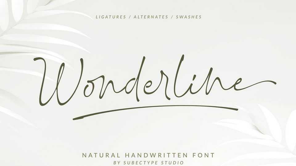 Wonderline Script Font › Fontesk