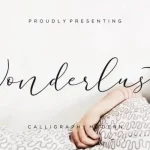 Wonderlust Calligraphy Font