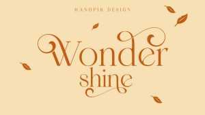Wondershine Font › Fontesk