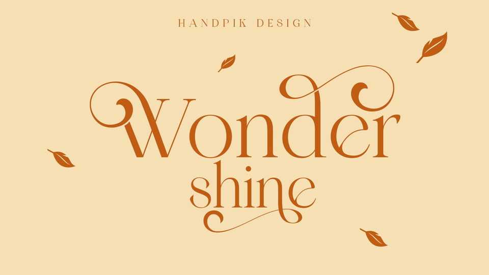 Wondershine Font › Fontesk