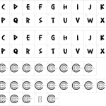 Wood Beads Font - Fonte Grátis Mapa de caracteres da fonte Wood Beads Font