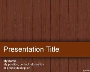 Wood Material PowerPoint Template