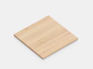 Wooden podium mockup