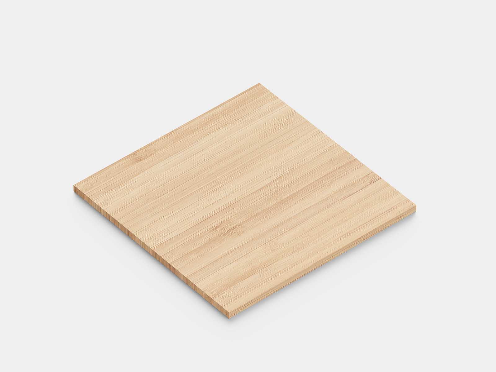 Wooden podium mockup