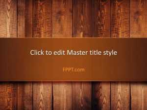 Wooden PowerPoint Template