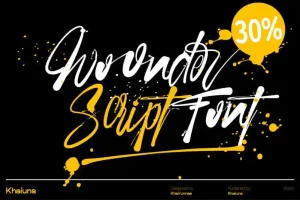 Woonder Script Font