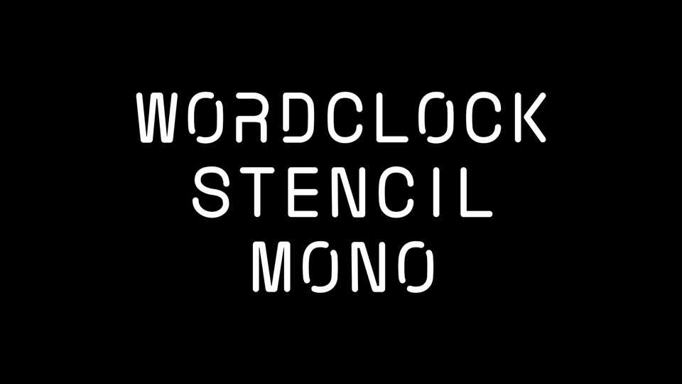 Wordclock Stencil Mono Font › Fontesk